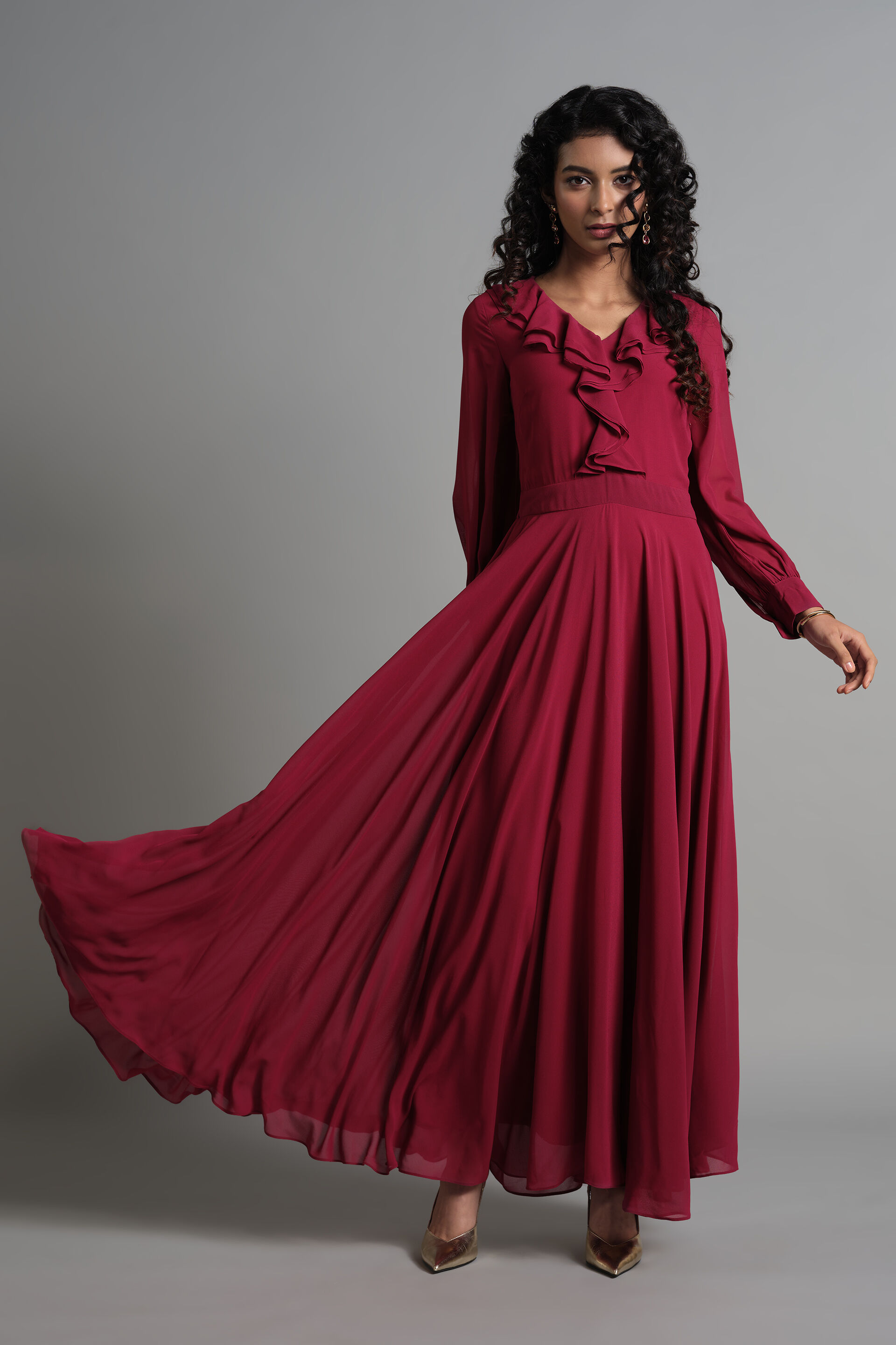 Wine & Roses Gown, Wine, image 1